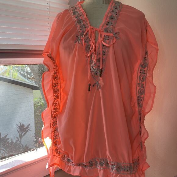 Spiaggia Dolce Coral Cover Up - Picture 8 of 8